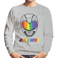Power Rangers Love Wins Rainbow Visor Men's Sweatshirt product image 1