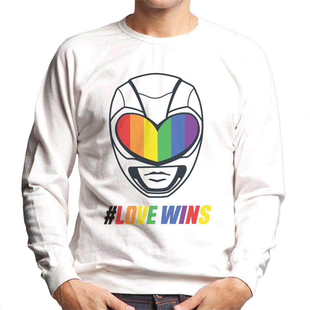 Power Rangers Love Wins Rainbow Visor Men's Sweatshirt product image 4