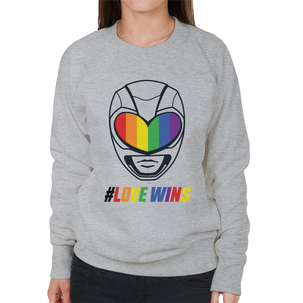 Power Rangers Love Wins Rainbow Visor Women's Sweatshirt product image 1