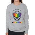 Power Rangers Love Wins Rainbow Visor Women's Sweatshirt product image 1