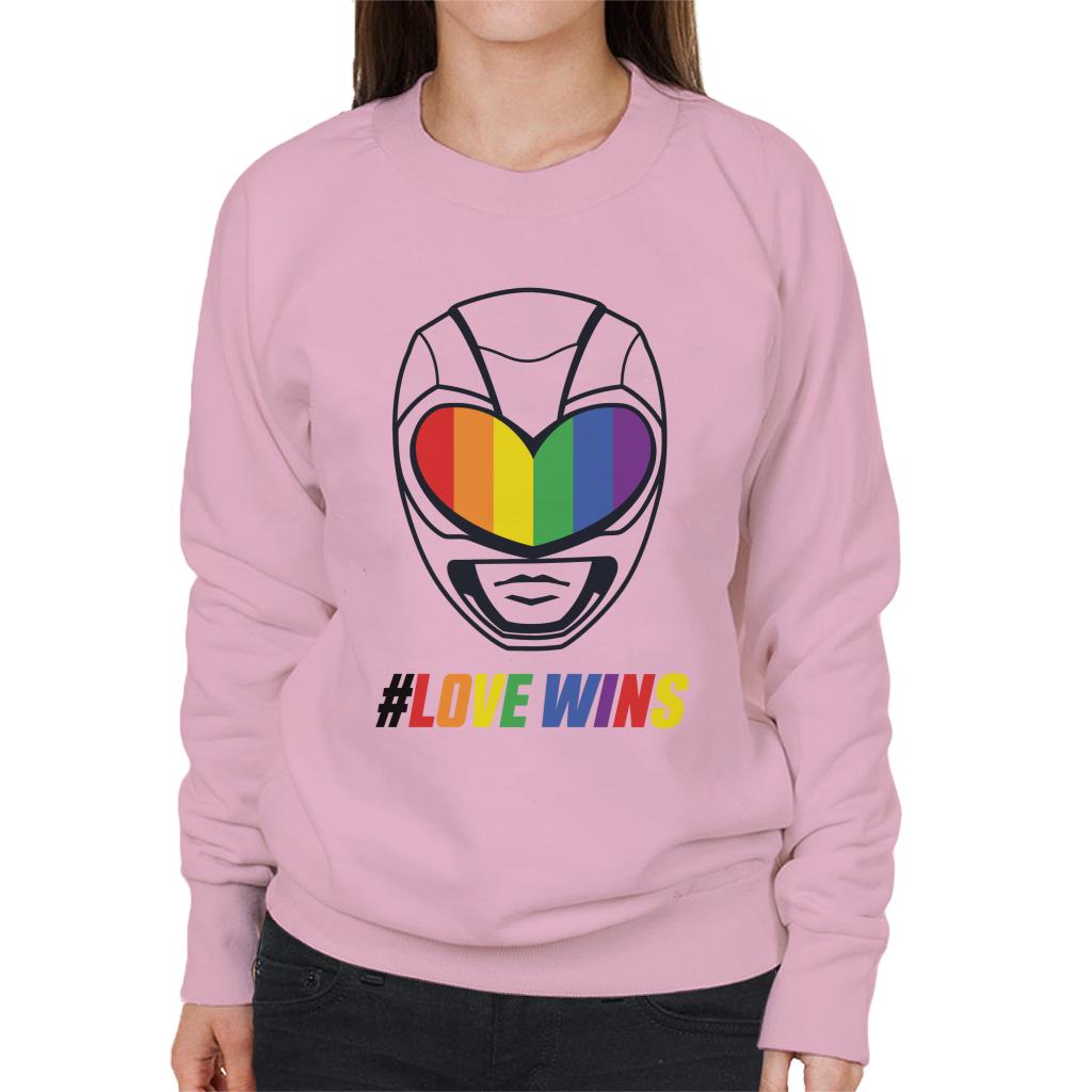 Power Rangers Love Wins Rainbow Visor Women's Sweatshirt product image 6