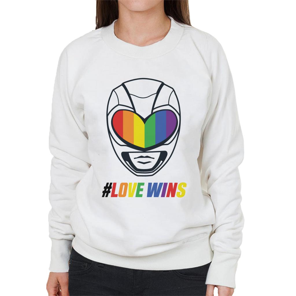 Power Rangers Love Wins Rainbow Visor Women's Sweatshirt product image 4