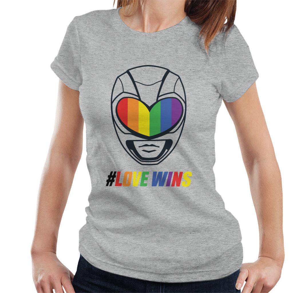 Power Rangers Love Wins Rainbow Visor Women's T-Shirt product image 1