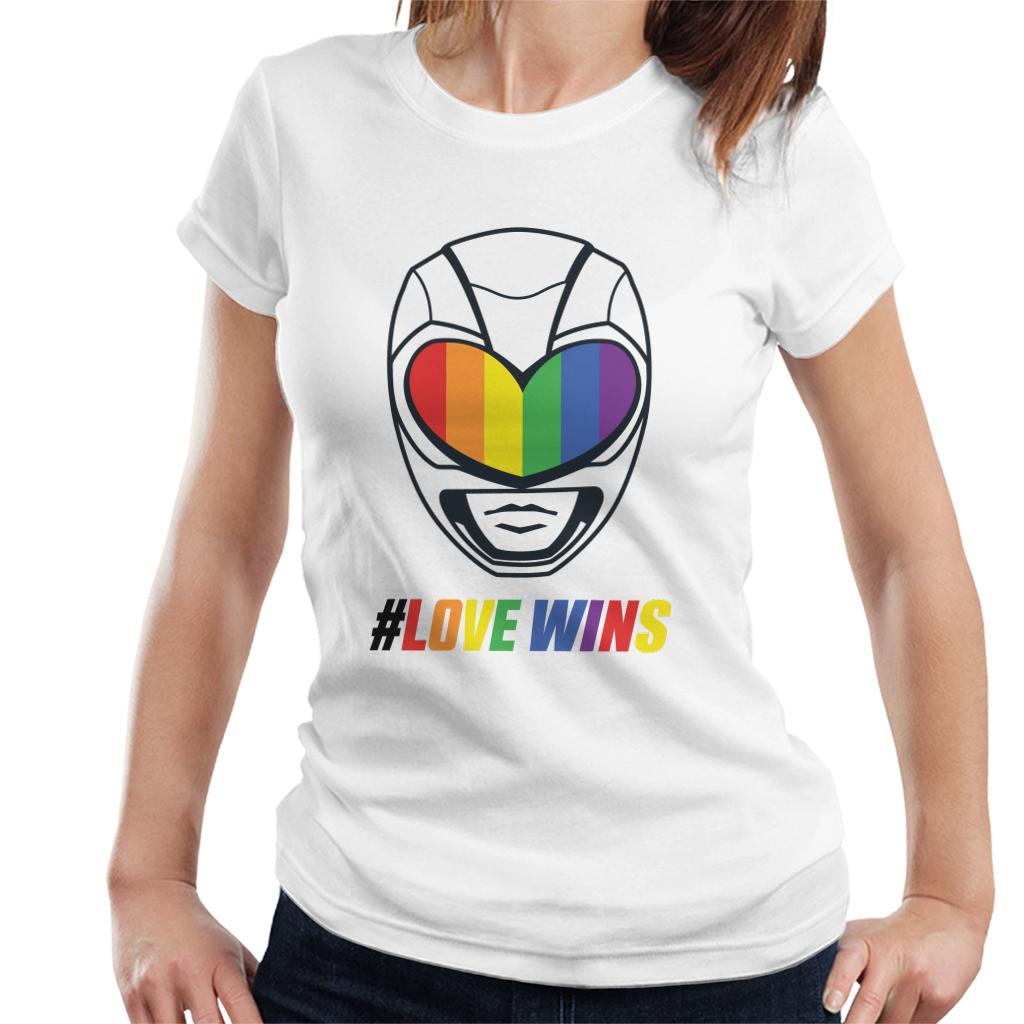 Power Rangers Love Wins Rainbow Visor Women's T-Shirt product image 4