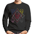 Power Rangers Heads Line Art Men's Sweatshirt product image 1