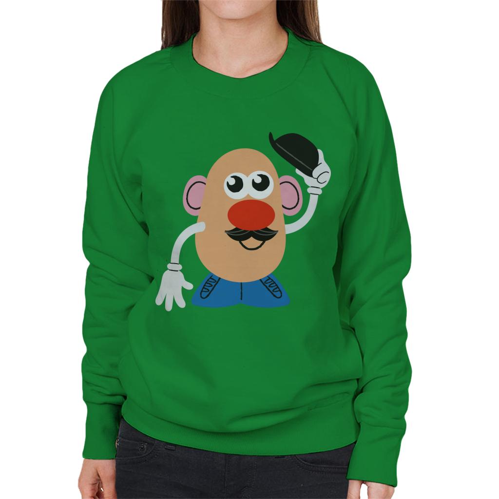Mr Potato Head Tipping Hat Women's Sweatshirt