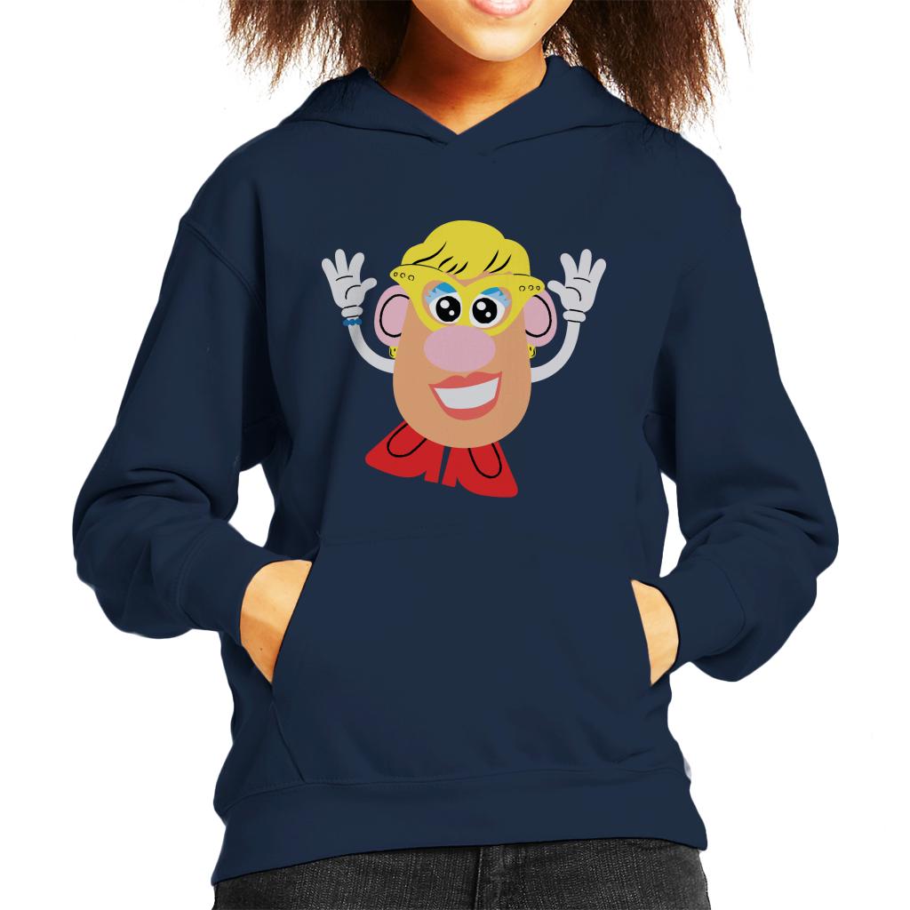 Mrs Potato Head Yellow Glasses Kid's Hooded Sweatshirt product image 4