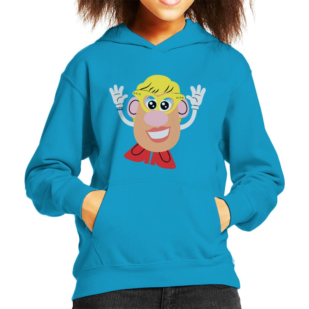 Mrs Potato Head Yellow Glasses Kid's Hooded Sweatshirt product image 6