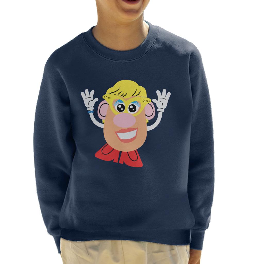 Mrs Potato Head Yellow Glasses Kid's Sweatshirt product image 4