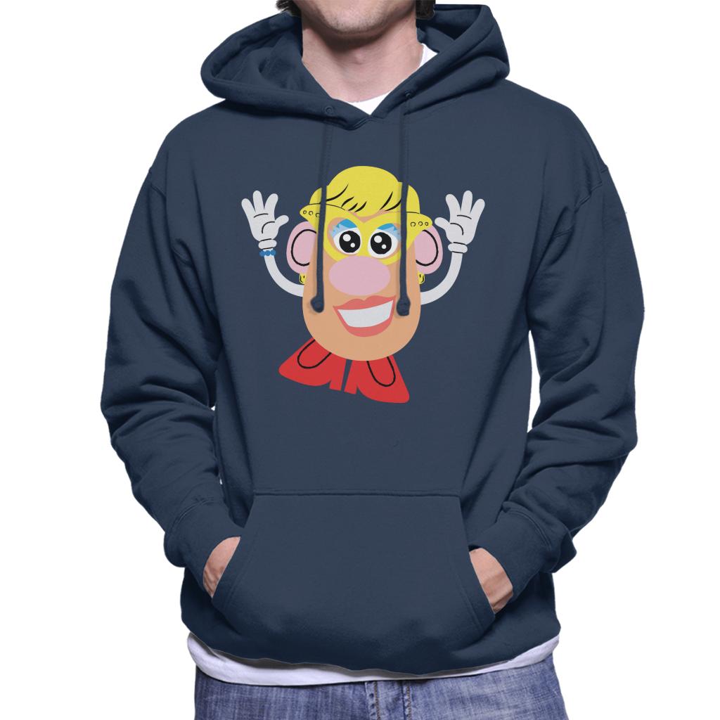 Mrs Potato Head Yellow Glasses Men's Hooded Sweatshirt product image 4