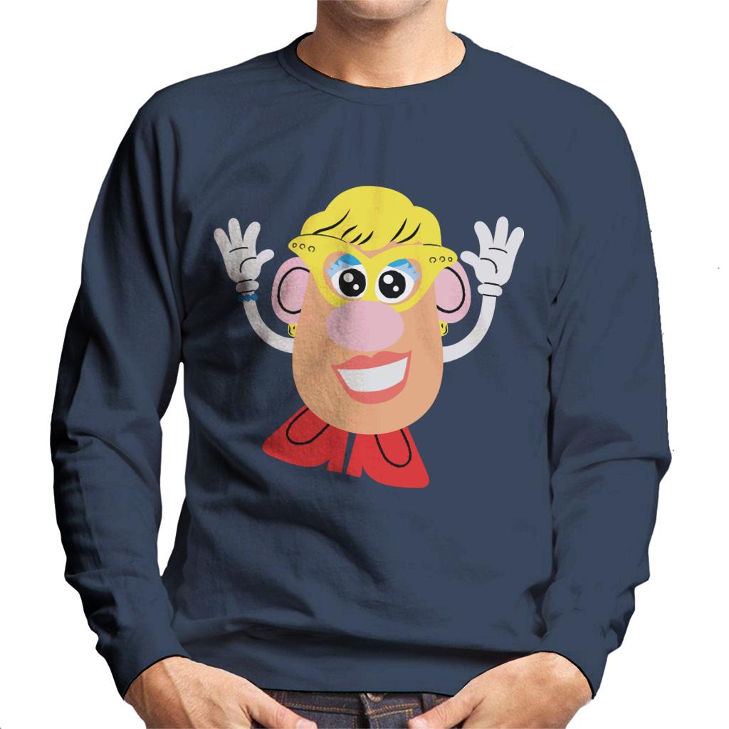 Mrs Potato Head Yellow Glasses Men's Sweatshirt product image 4
