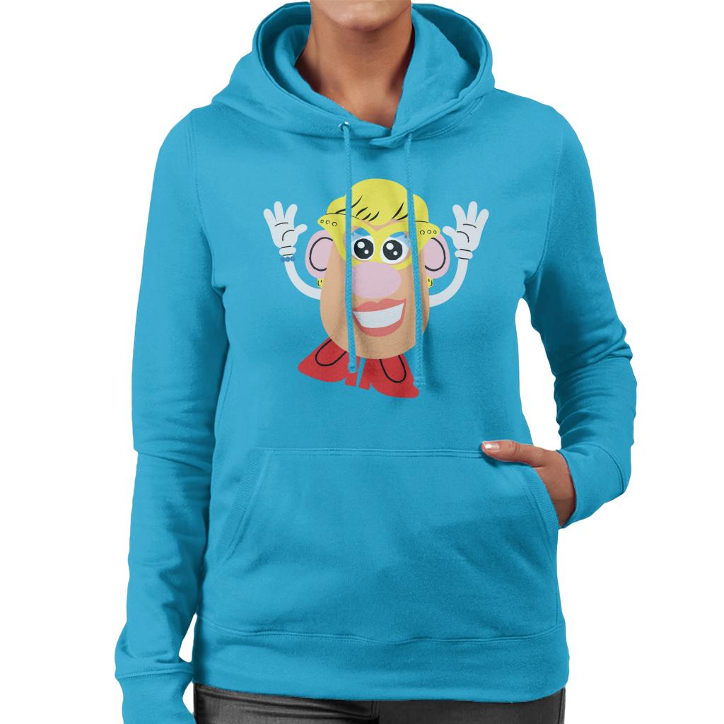 Mrs Potato Head Yellow Glasses Women's Hooded Sweatshirt product image 6