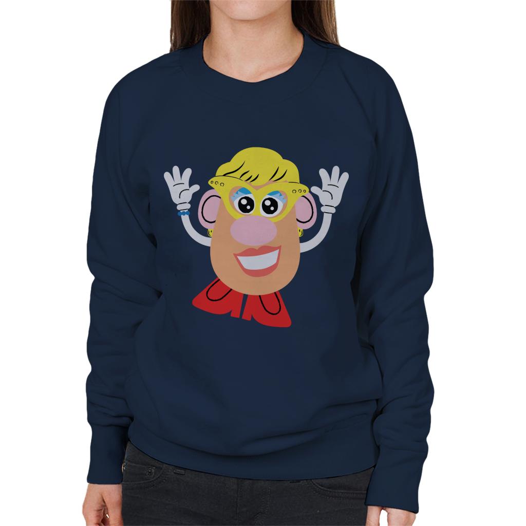 Mrs Potato Head Yellow Glasses Women's Sweatshirt product image 4
