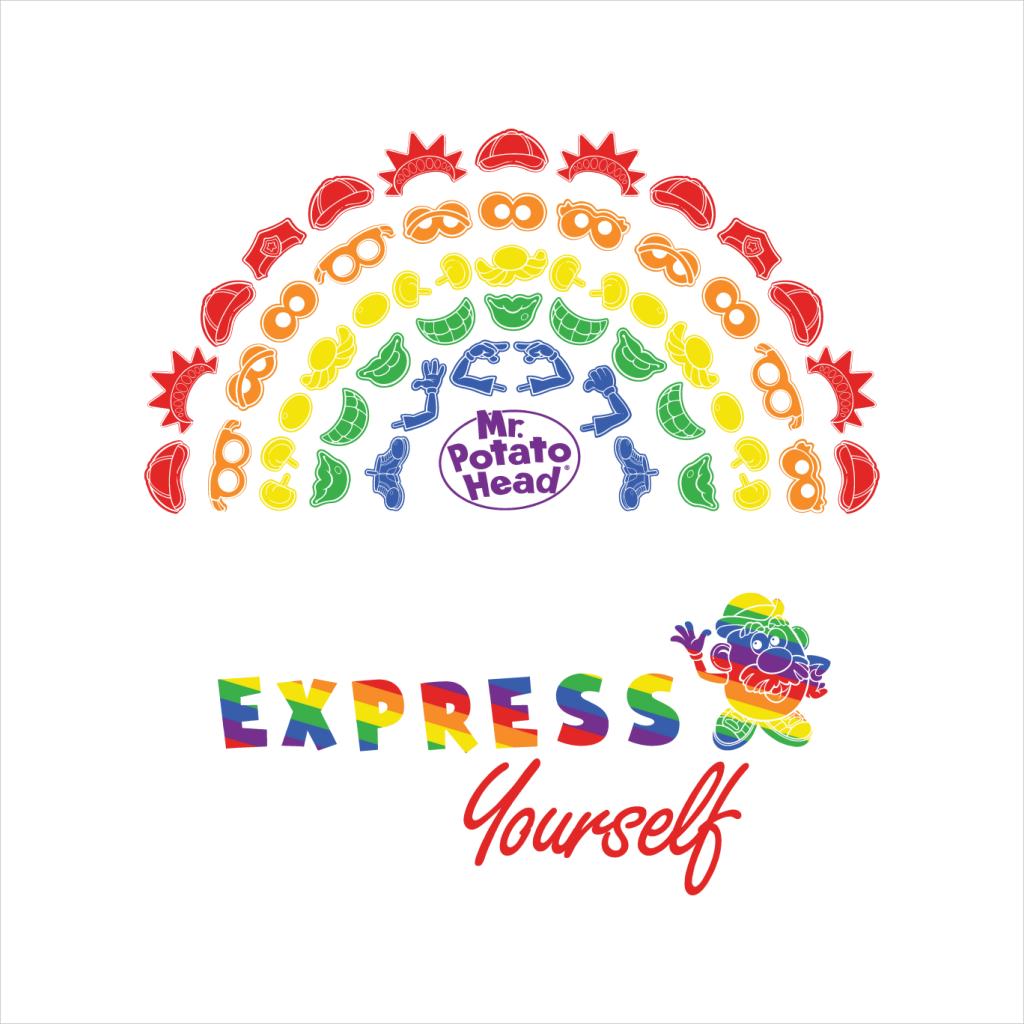 Mr Potato Head Express Yourself Pride Rainbow Men's Hooded product image 5
