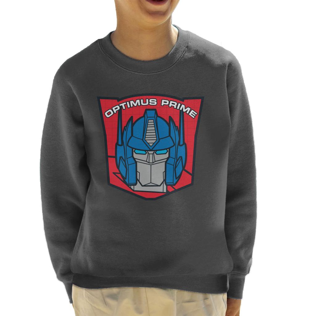 Transformers Optimus Prime Retro Red Badge Kid's Sweatshirt product image 1