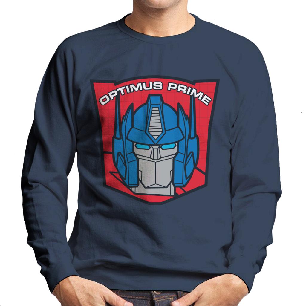 Transformers Optimus Prime Retro Red Badge Men's Sweatshirt product image 6
