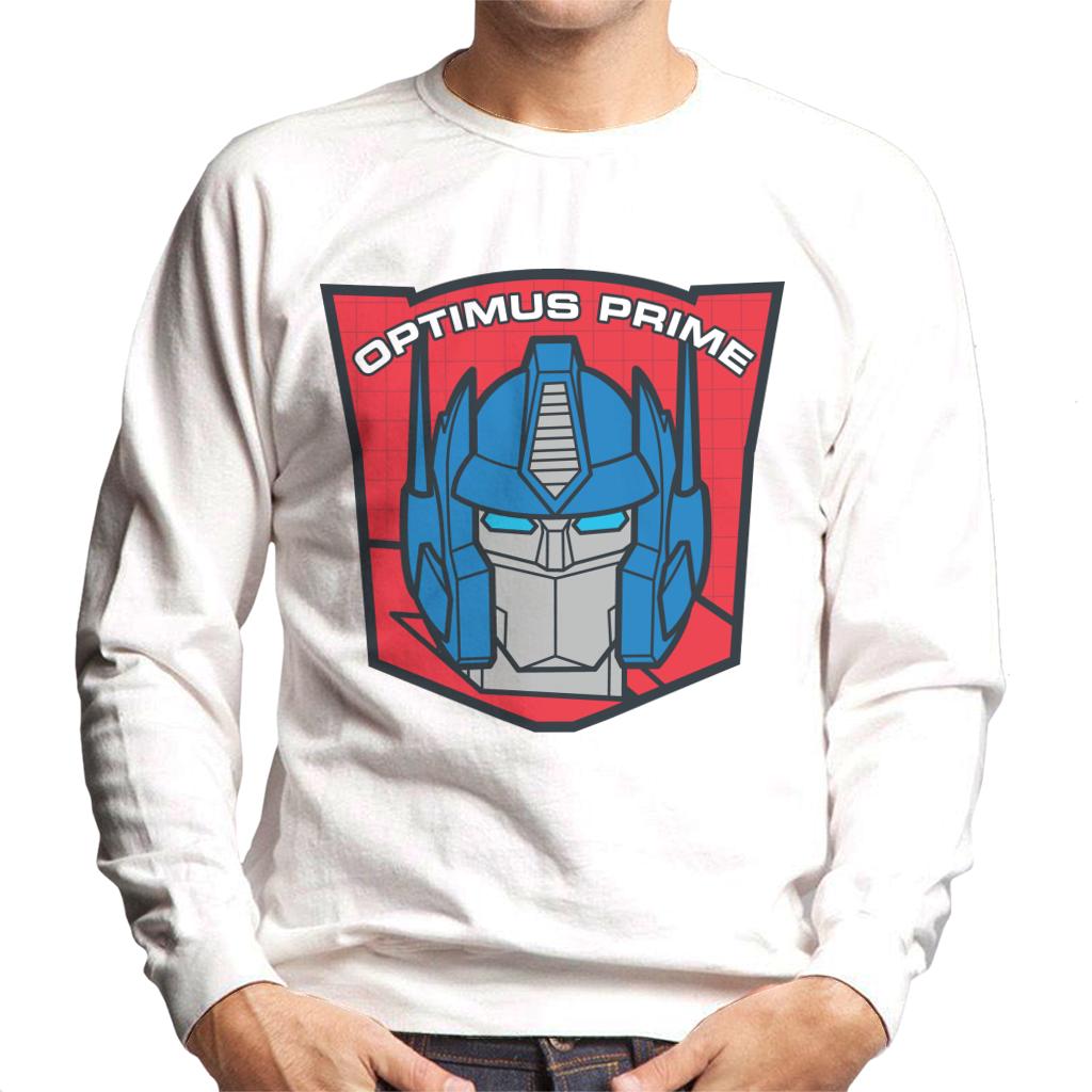 Transformers Optimus Prime Retro Red Badge Men's Sweatshirt product image 4