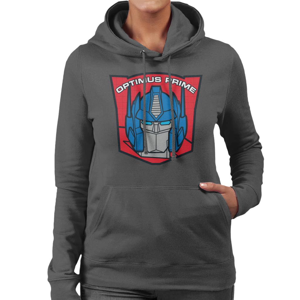 Transformers Optimus Prime Retro Red Badge Women's Hooded product image 1