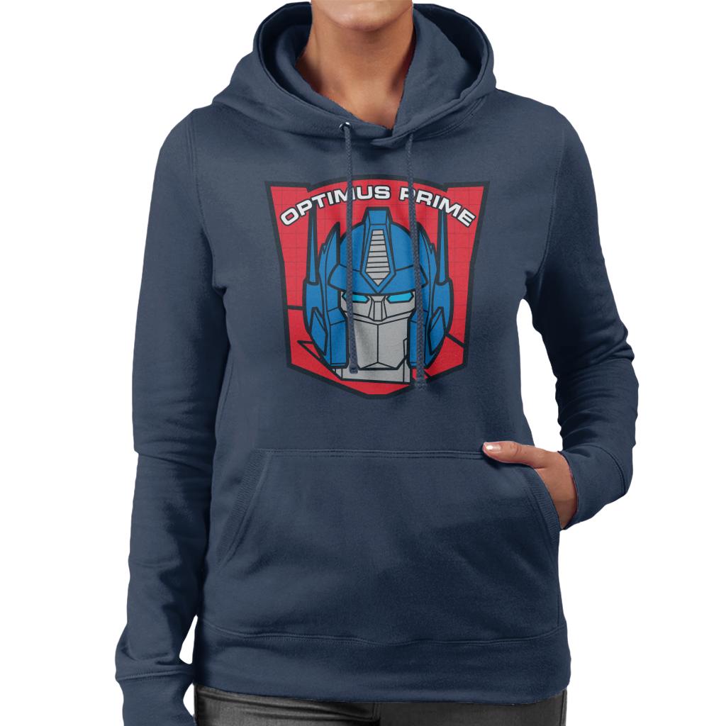 Transformers Optimus Prime Retro Red Badge Women's Hooded product image 6