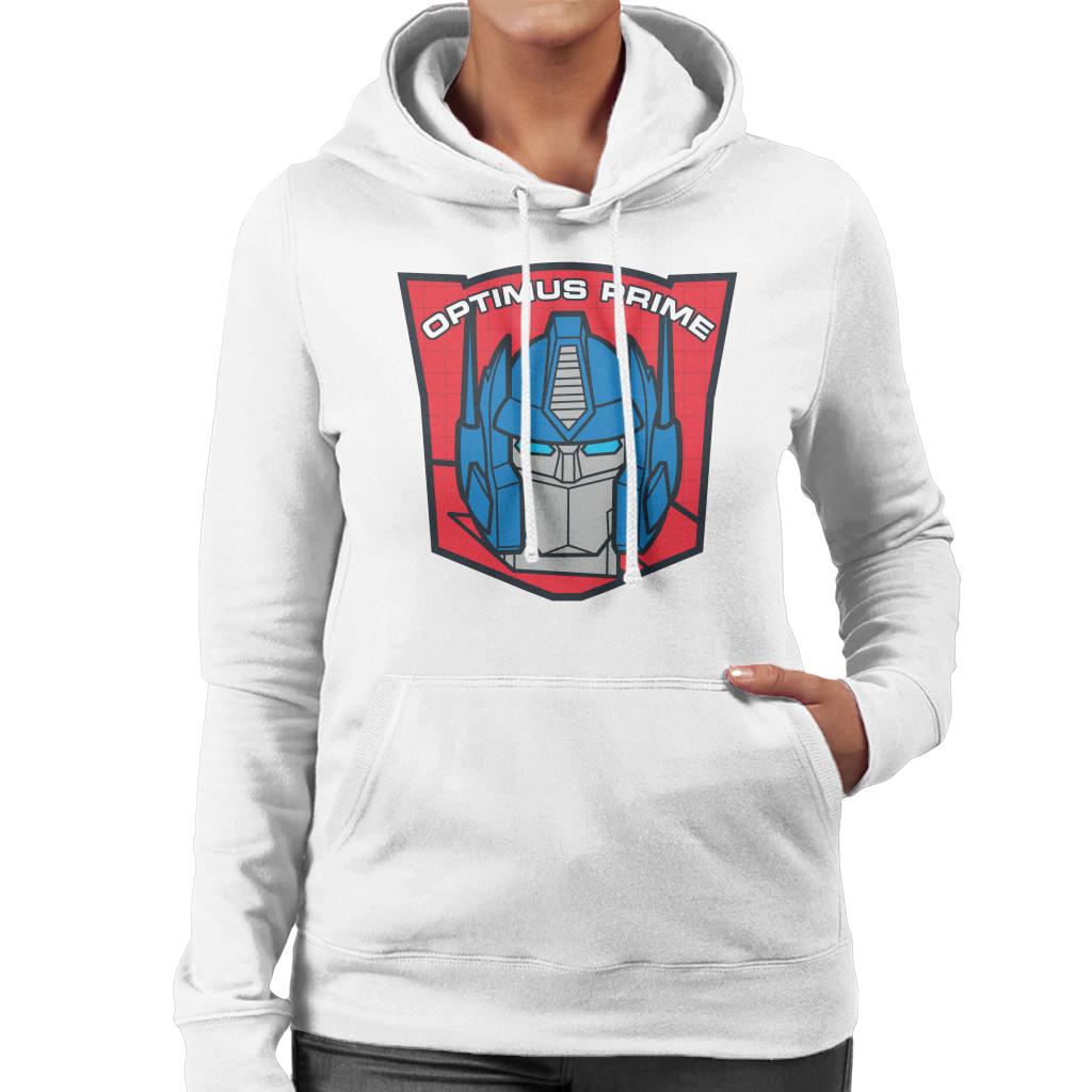Transformers Optimus Prime Retro Red Badge Women's Hooded product image 4