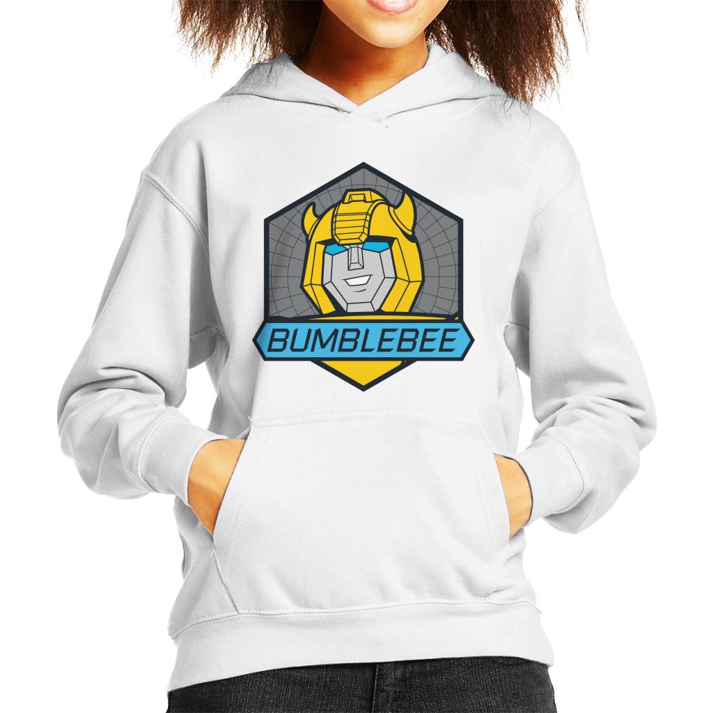 Transformers Bumblebee Blue Eyes Retro Badge Kid's Hooded product image 4
