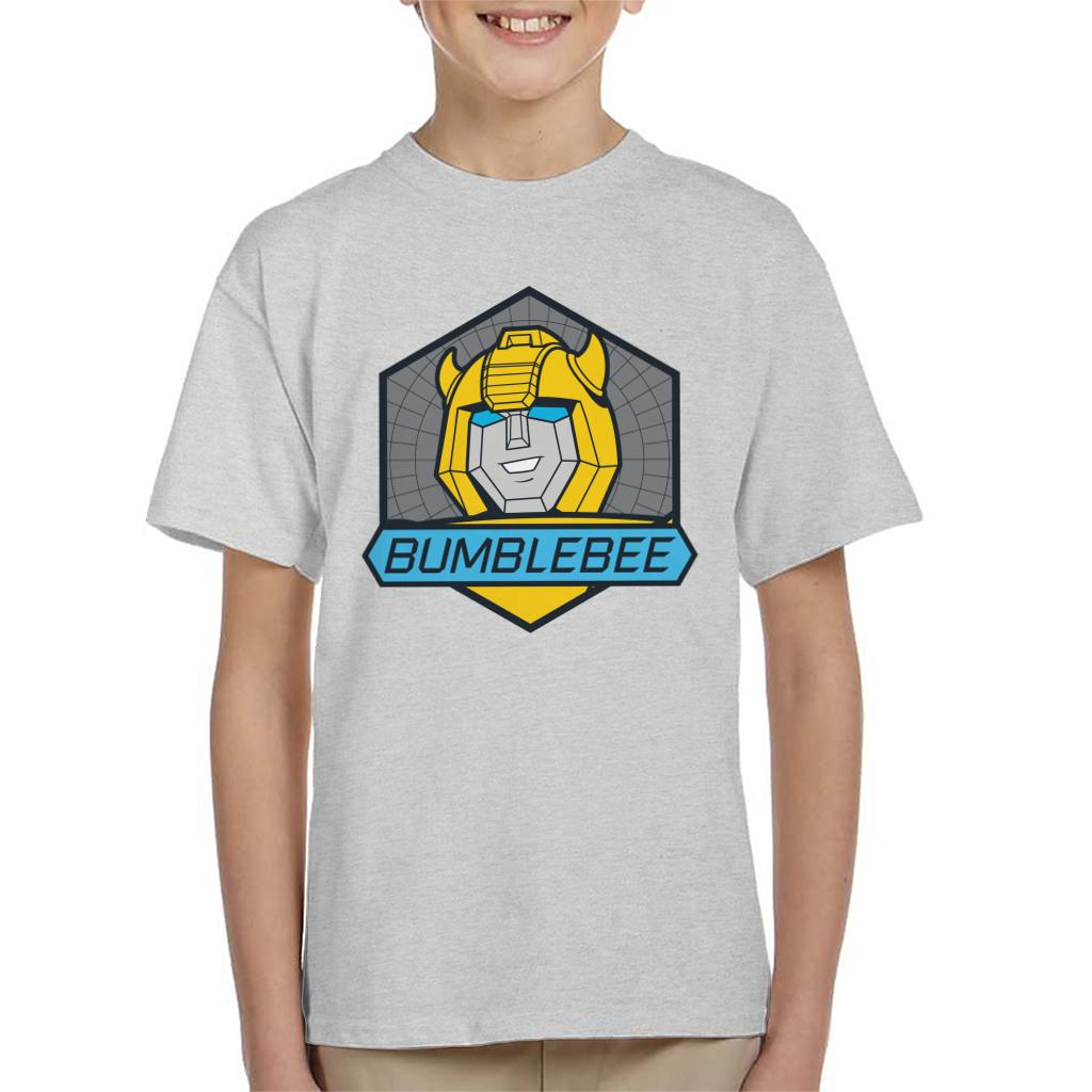 Transformers Bumblebee Blue Eyes Retro Badge Kid's T-Shirt product image 1