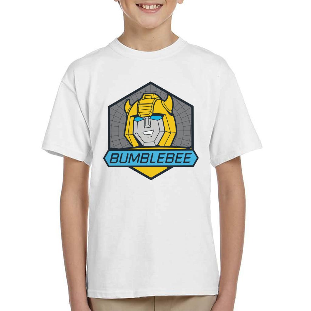 Transformers Bumblebee Blue Eyes Retro Badge Kid's T-Shirt product image 4