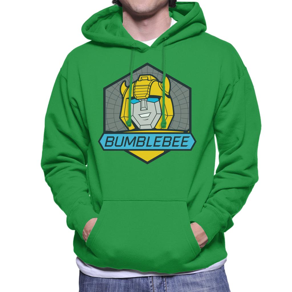 Transformers Bumblebee Blue Eyes Retro Badge Men's Hooded product image 6