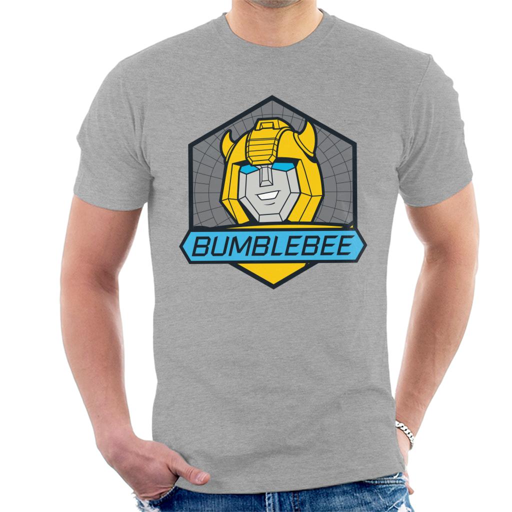 Transformers Bumblebee Blue Eyes Retro Badge Men's T-Shirt product image 1