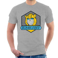 Transformers Bumblebee Blue Eyes Retro Badge Men's T-Shirt product image 1