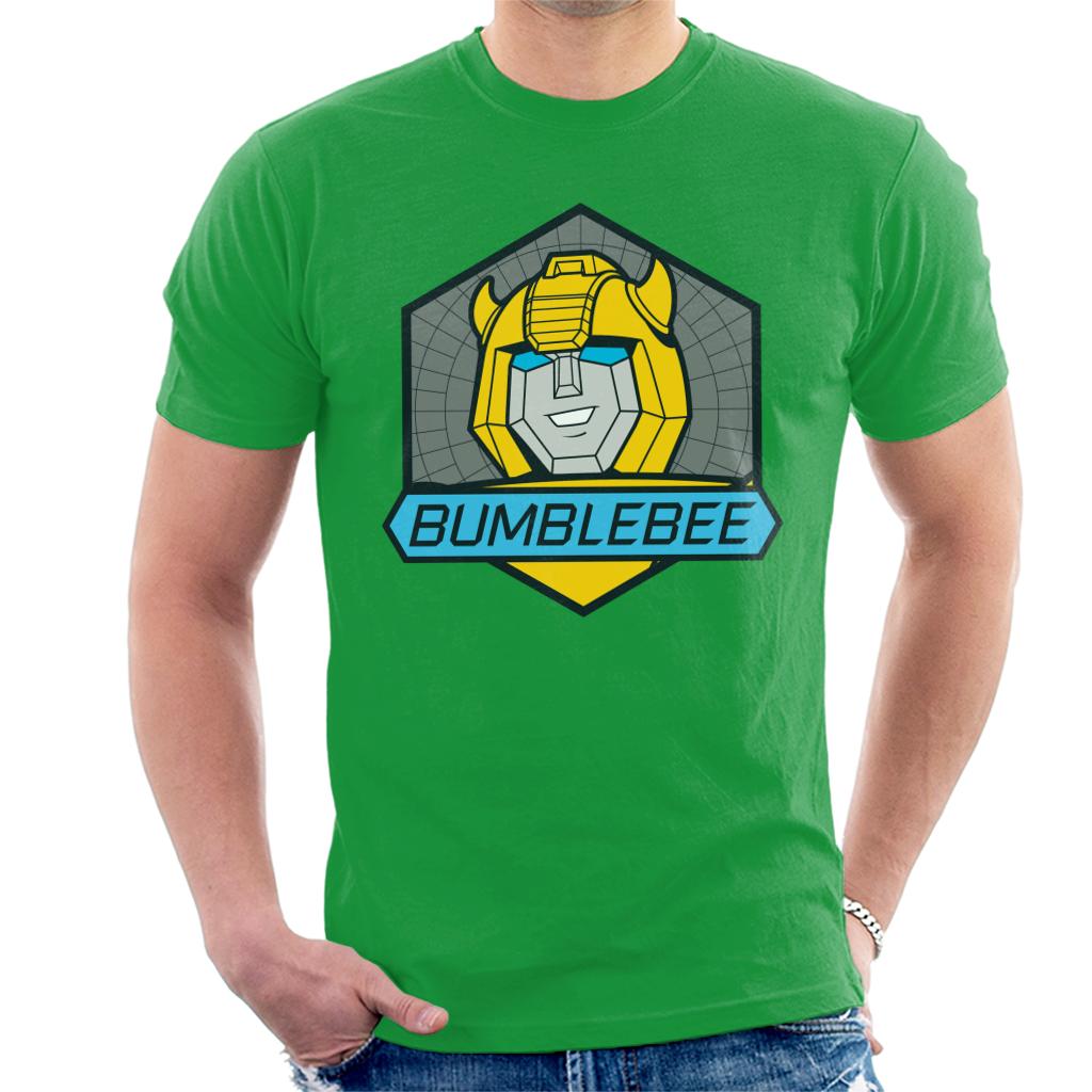 Transformers Bumblebee Blue Eyes Retro Badge Men's T-Shirt product image 6