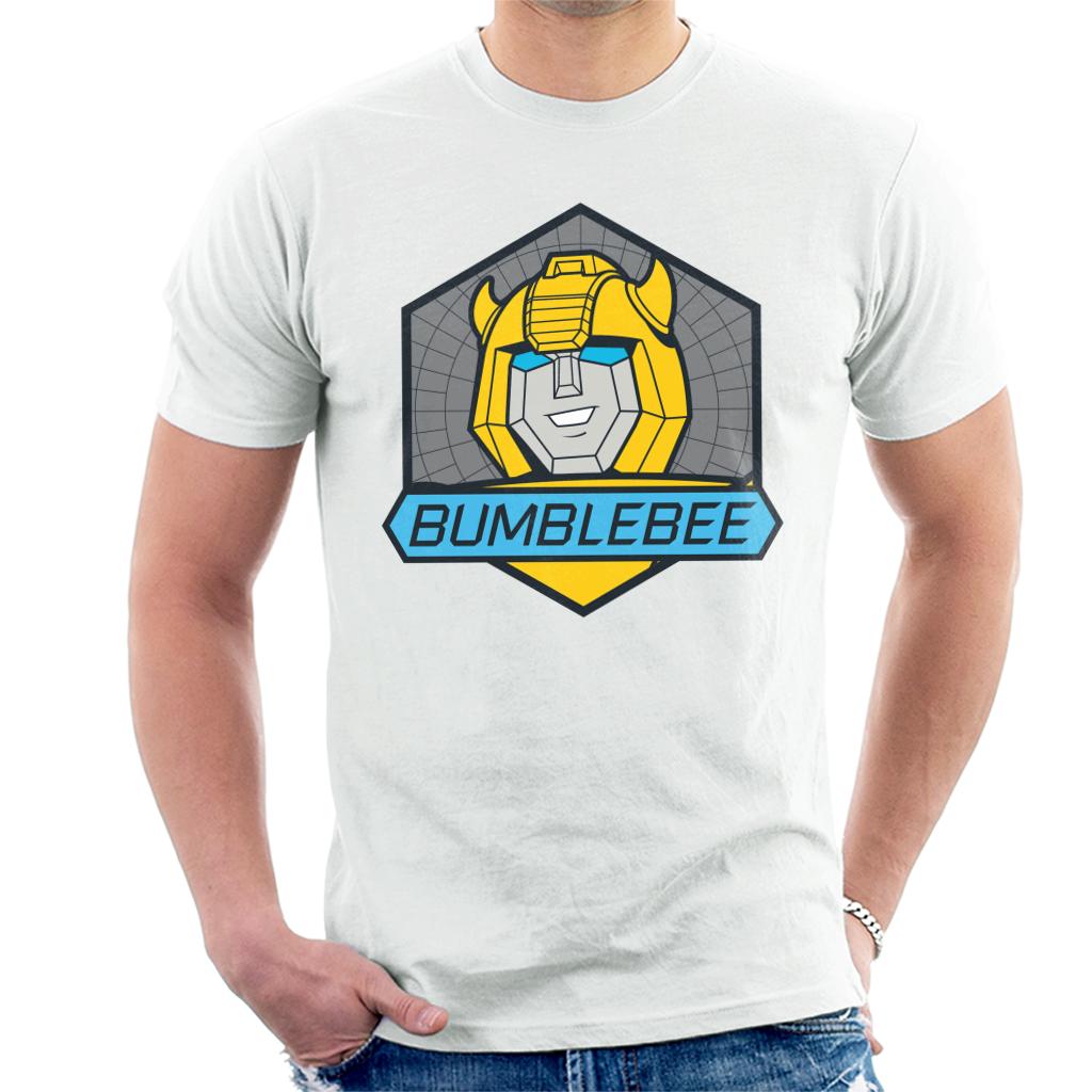 Transformers Bumblebee Blue Eyes Retro Badge Men's T-Shirt product image 4