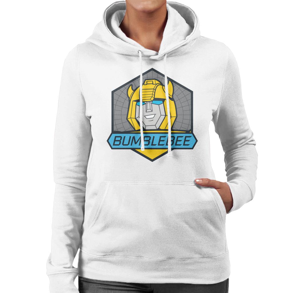 Transformers Bumblebee Blue Eyes Retro Badge Women's Hooded product image 4