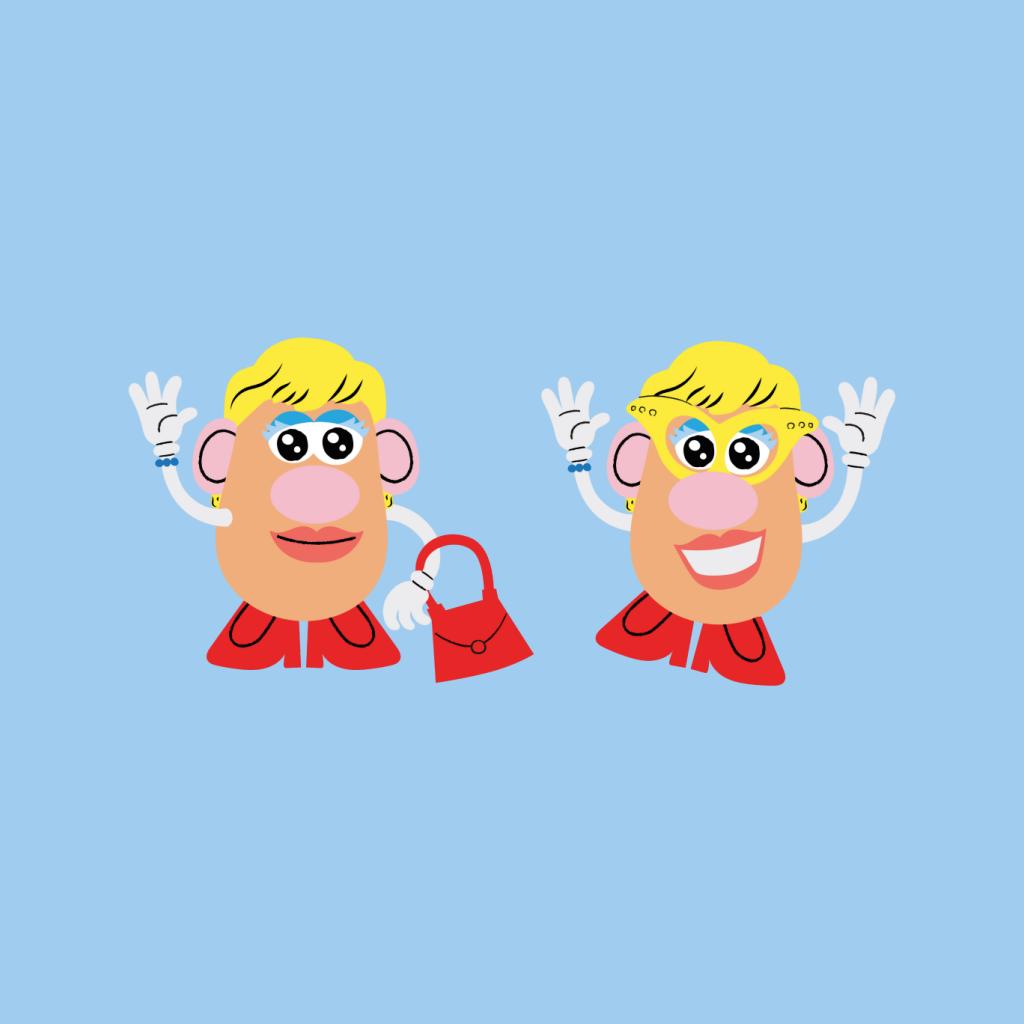 Mrs Potato Head Duo Wave Men's T-Shirt product image 7