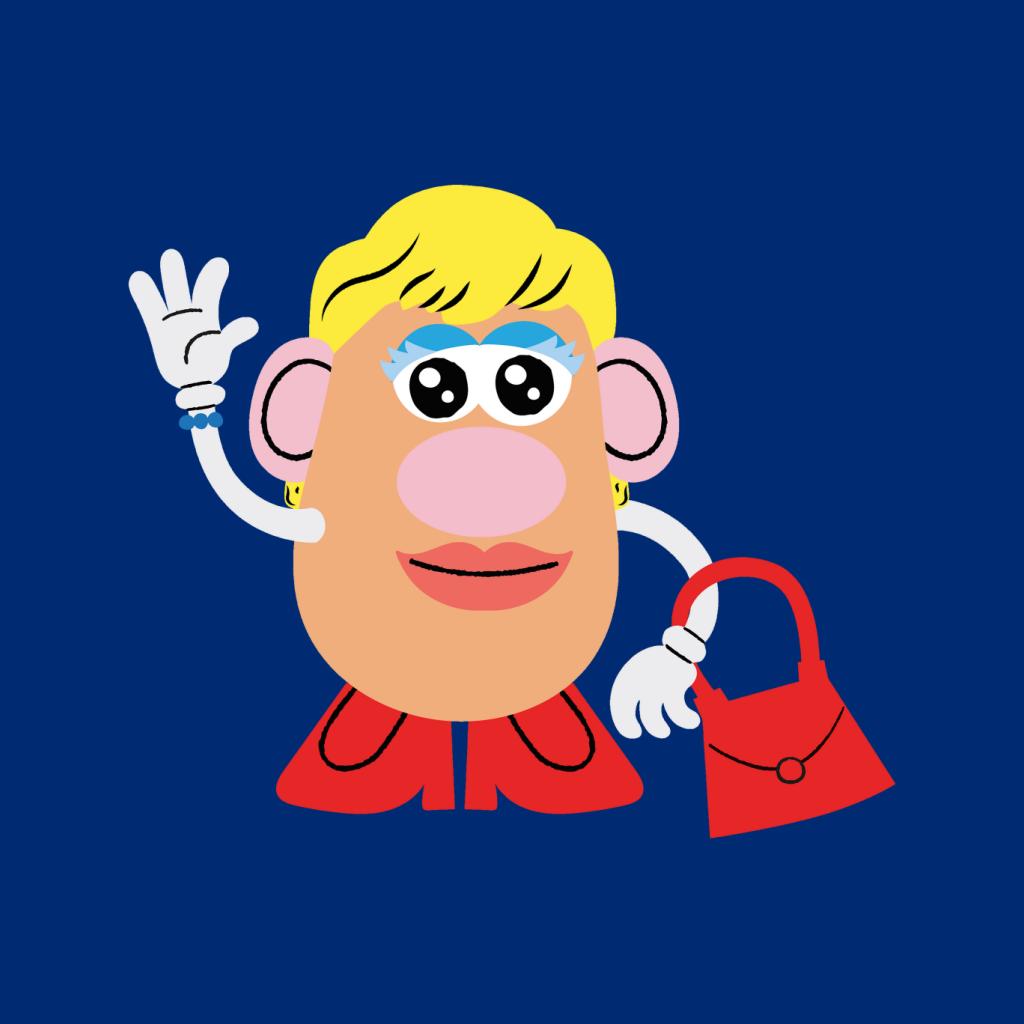 Mrs Potato Head Handbag Wave Men's Hooded Sweatshirt product image 5