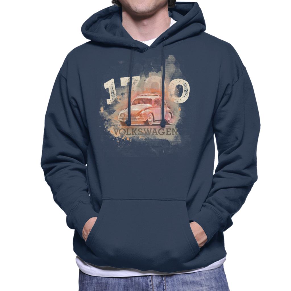 Volkswagen 1300 Retro Beetle Men's Hooded Sweatshirt product image 4