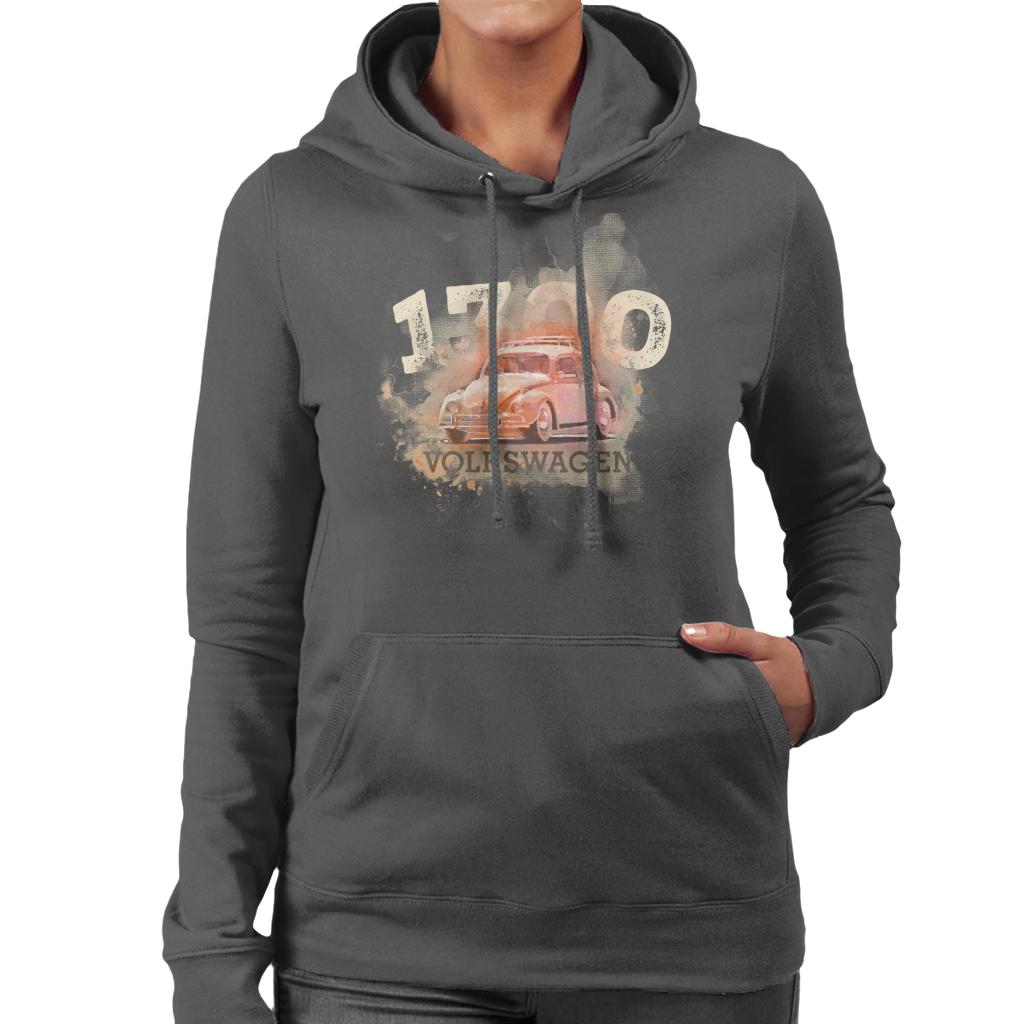 Volkswagen 1300 Retro Beetle Women's Hooded Sweatshirt product image 1