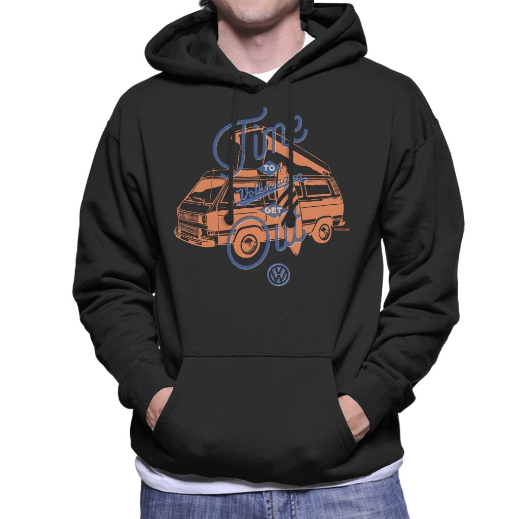 Volkswagen T3 Camper Time To Get Out Men's Hooded Sweatshirt product image 1