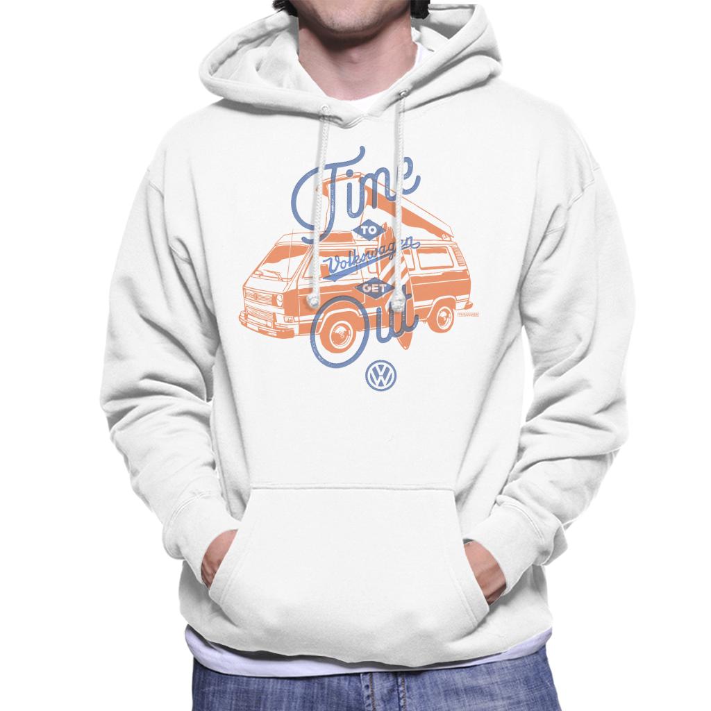Volkswagen T3 Camper Time To Get Out Men's Hooded Sweatshirt product image 4