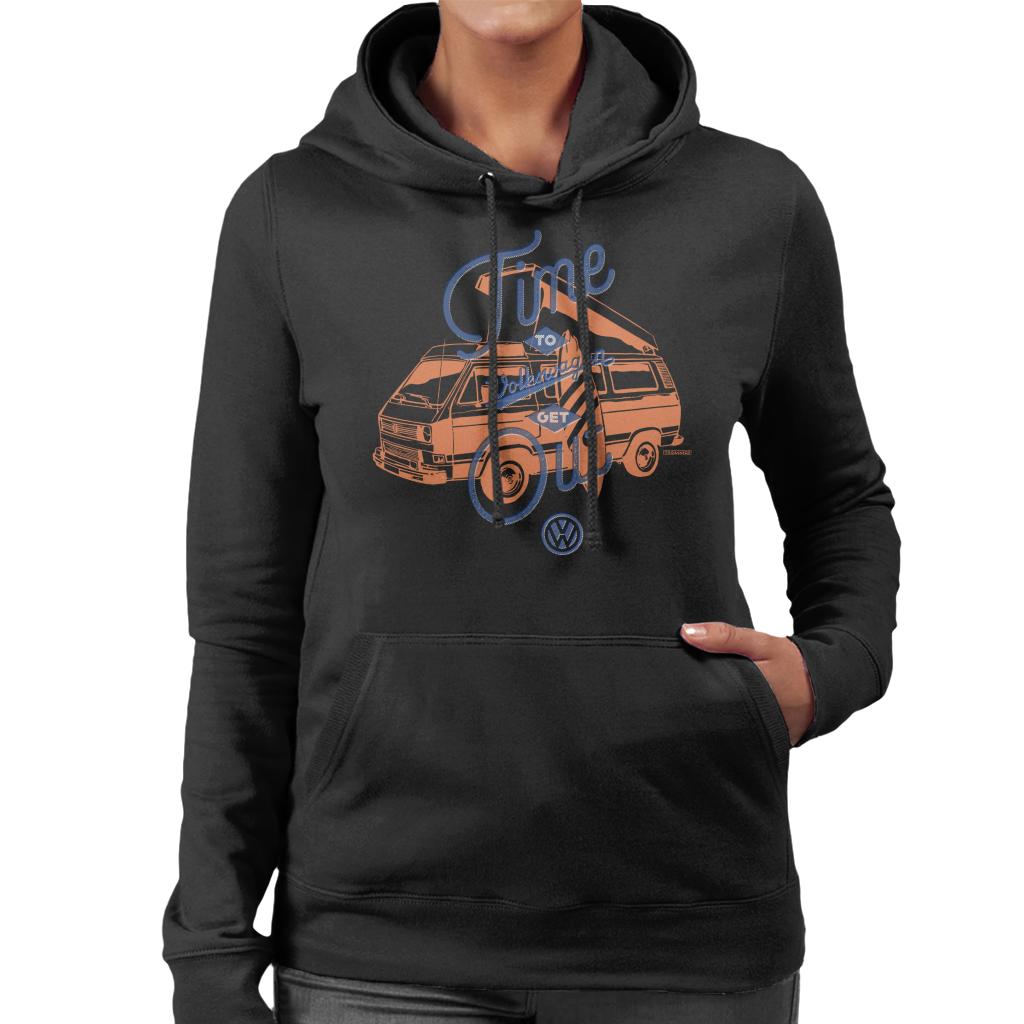 Volkswagen T3 Camper Time To Get Out Women's Hooded product image 1