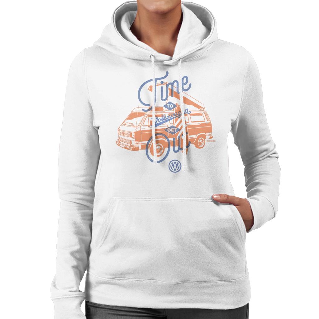 Volkswagen T3 Camper Time To Get Out Women's Hooded product image 4
