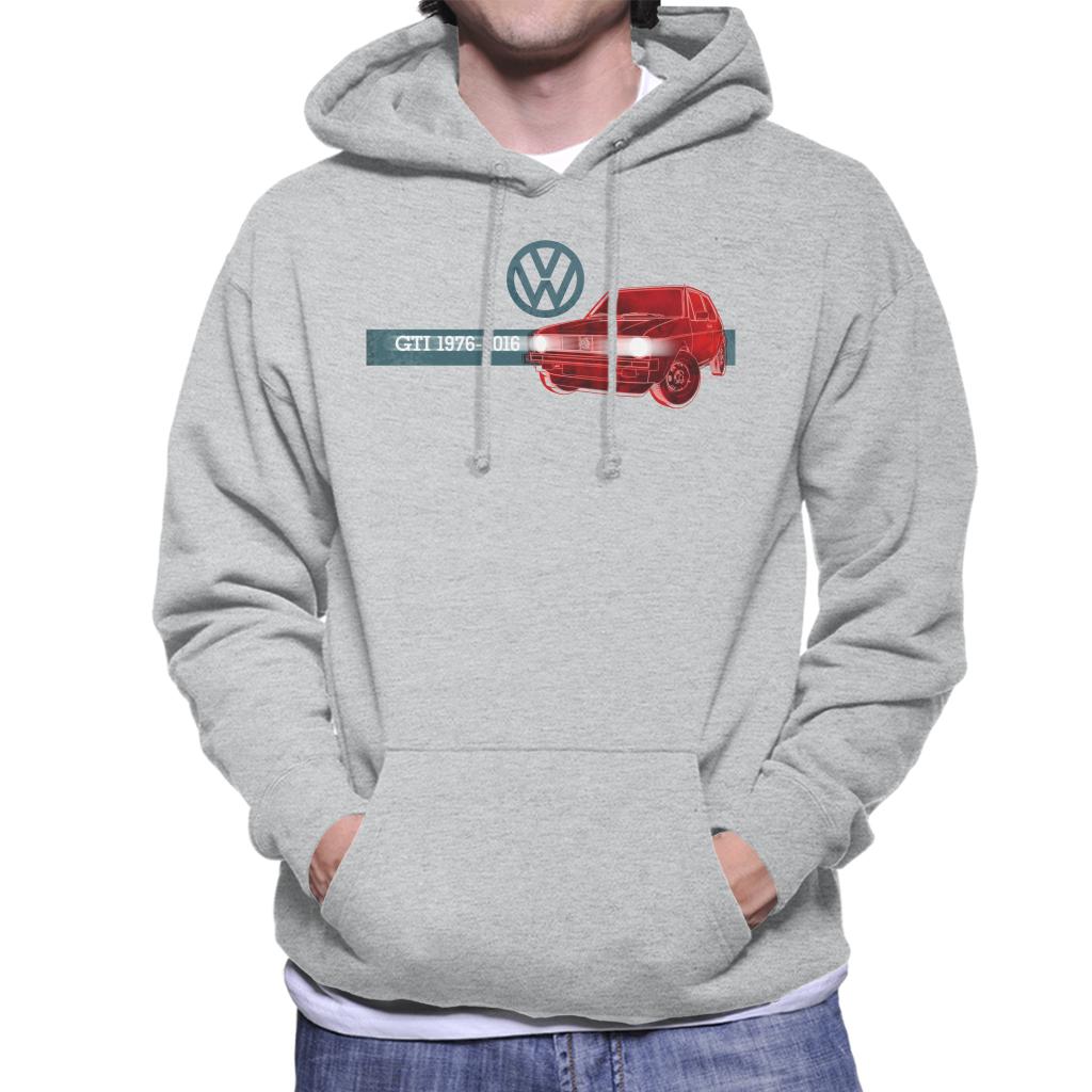 Volkswagen Historic Golf GTI Men's Hooded Sweatshirt product image 4