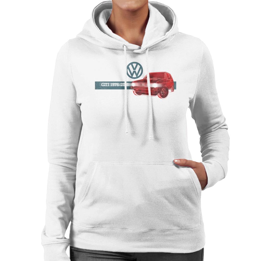Volkswagen Historic Golf GTI Women's Hooded Sweatshirt product image 6