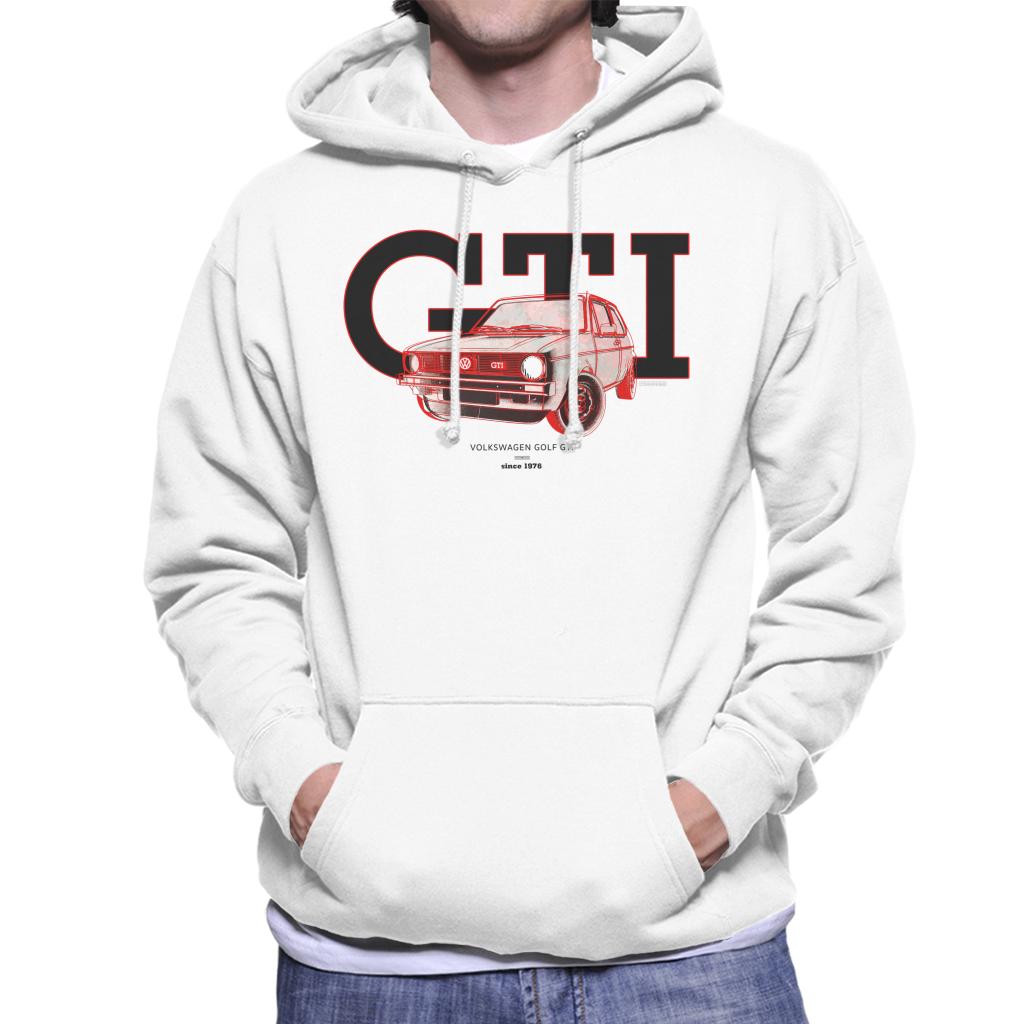 Volkswagen Golf GTI 1976 Men's Hooded Sweatshirt product image 4