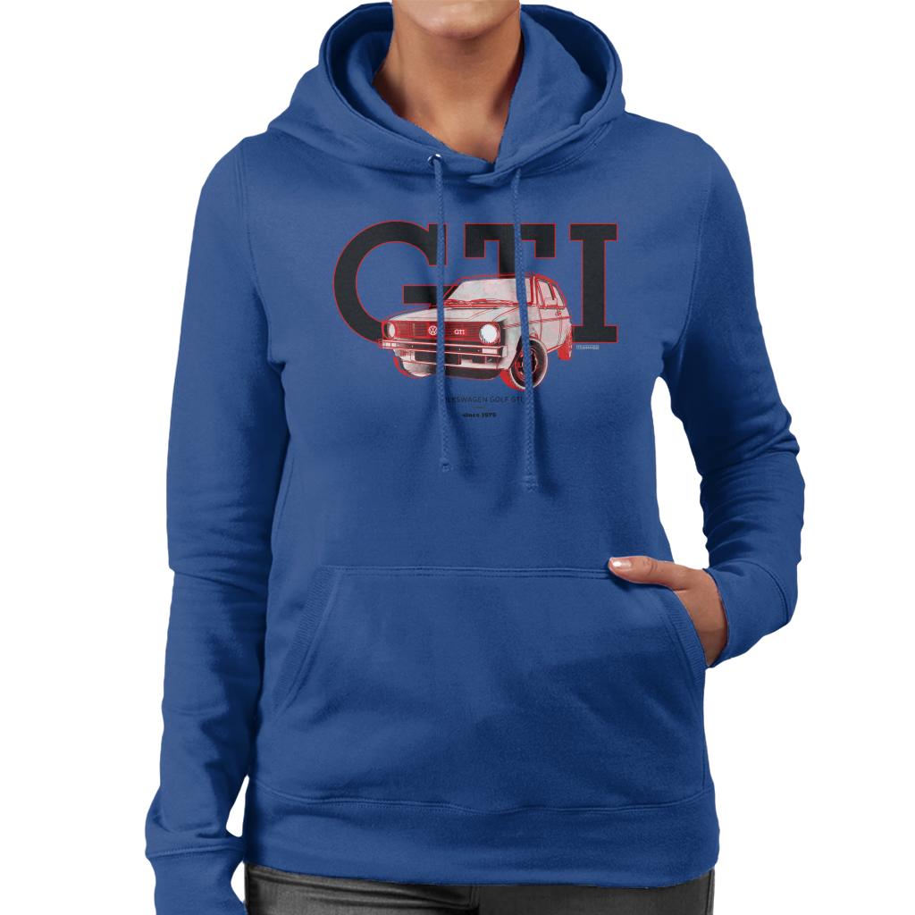 Volkswagen Golf GTI 1976 Women's Hooded Sweatshirt product image 6