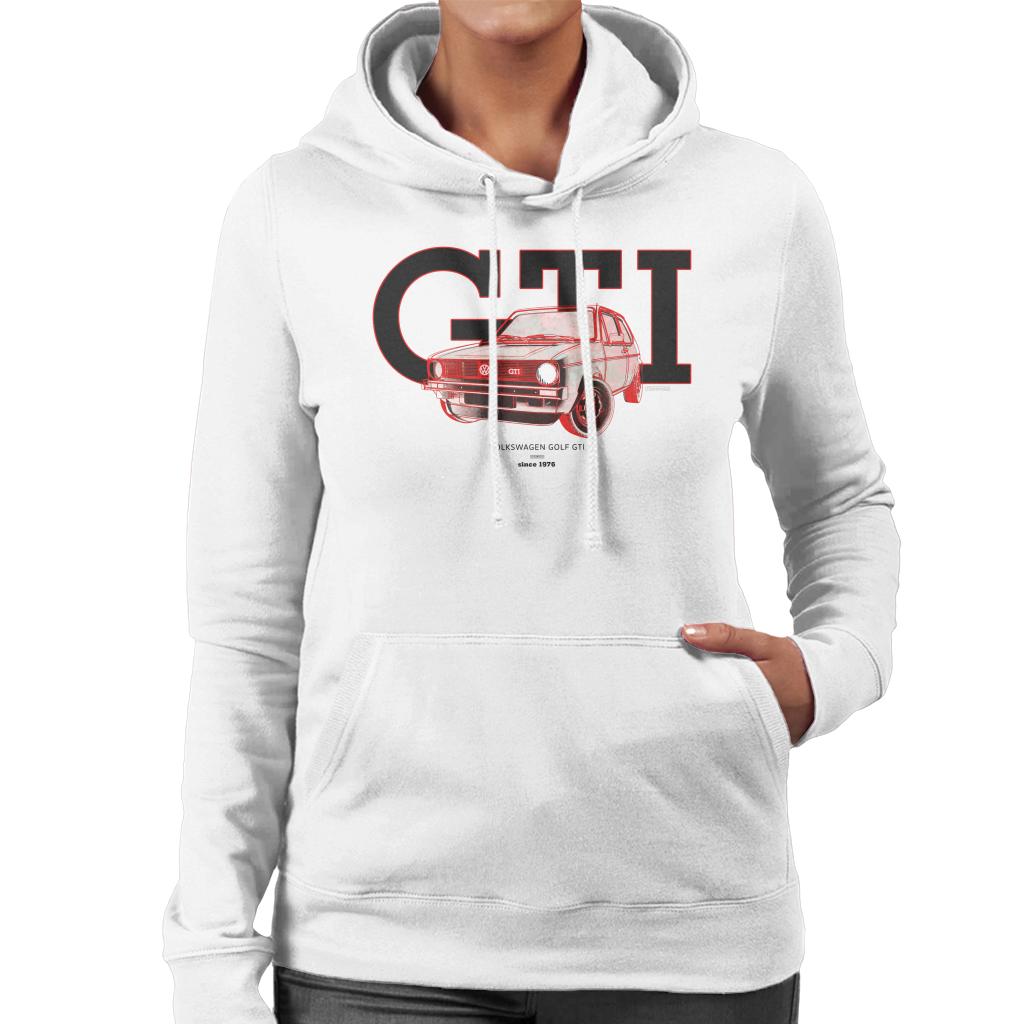 Volkswagen Golf GTI 1976 Women's Hooded Sweatshirt product image 4