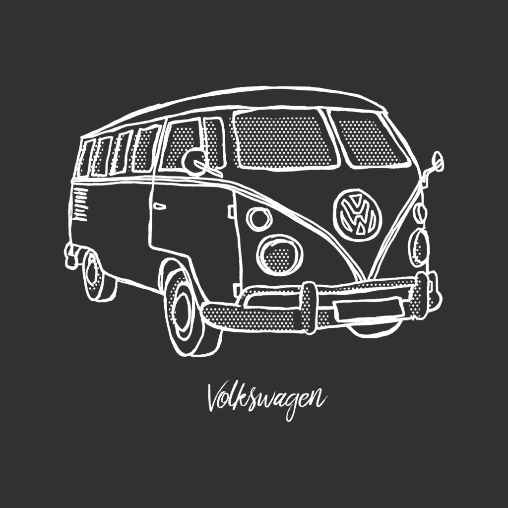 Volkswagen Retro T1 Camper Doodle Women's Hooded Sweatshirt product image 2