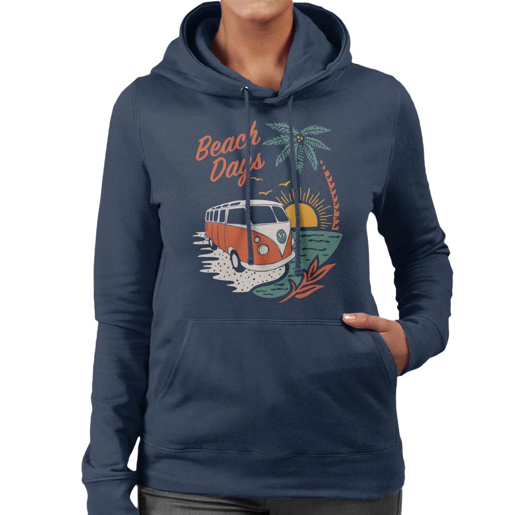Volkswagen T1 Camper Beach Days Women's Hooded Sweatshirt product image 4