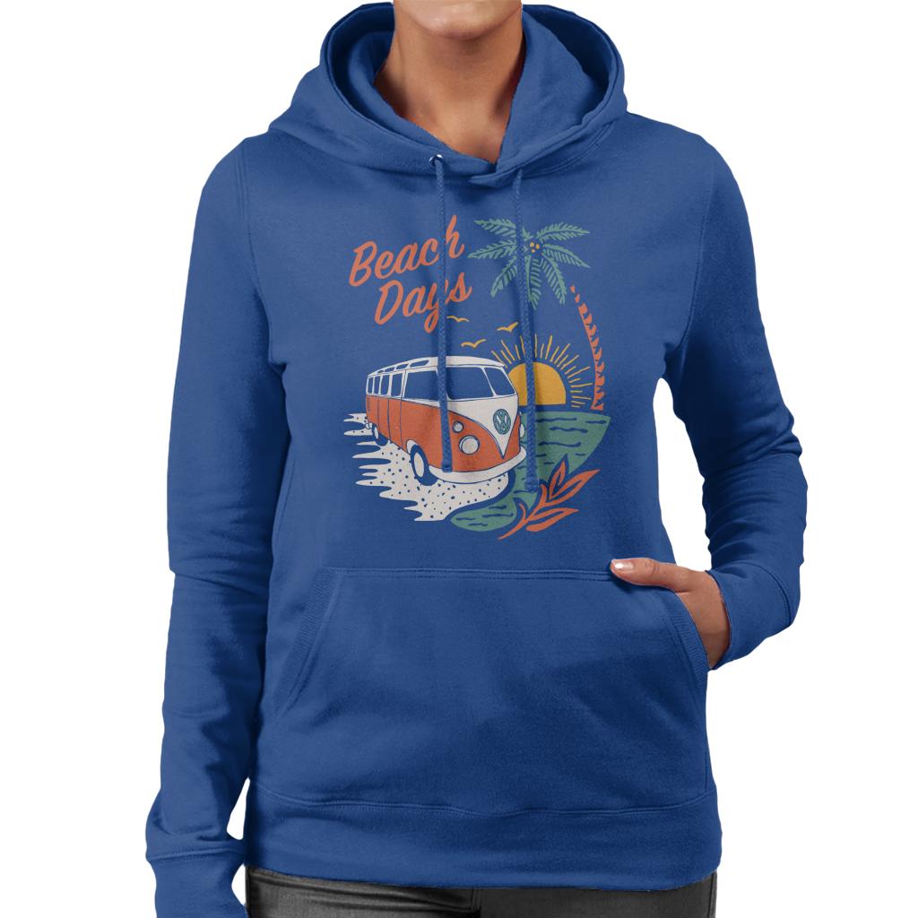 Volkswagen T1 Camper Beach Days Women's Hooded Sweatshirt product image 6