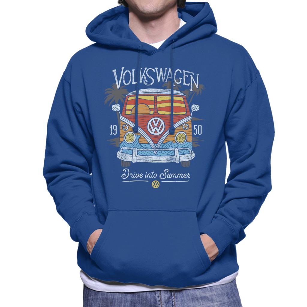 Volkswagen Beach Sunset Art Camper Men's Hooded Sweatshirt product image 6